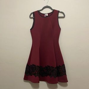 LAST CALL!! Burgundy Fitted Dress